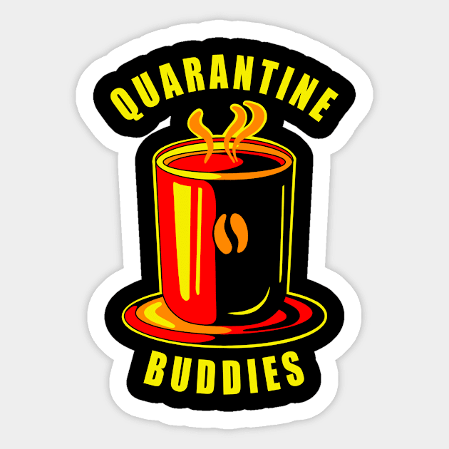 Quarantine Buddies Cup Of Coffee Sticker by aditchucky